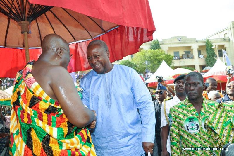 Mahama and Akuffo- Addo at Odwira festival