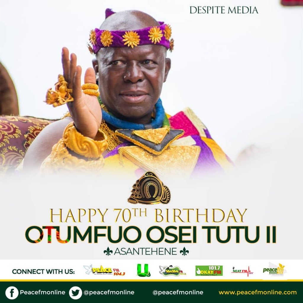 Asantehene@70: Otumfuo Osei Tutu II marks 70th birthday today