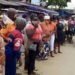 Chaos at voter registration centres as applicants disregard coronavirus protocols