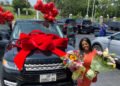 Nana Aba Anamoah receives a brand new Range Rover as a birthday gift