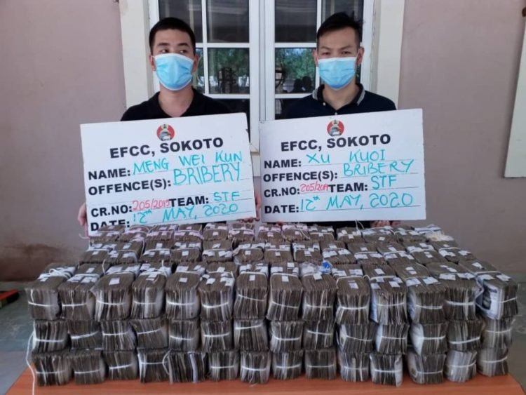 Two Chinese who attempted to bribe Police officers with Ghc738,893 arrested