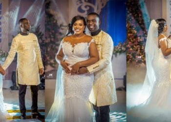 Official Photos From The White Wedding Of Joe Mettle And Salomey Selassie Dzisa Pop Up (See)