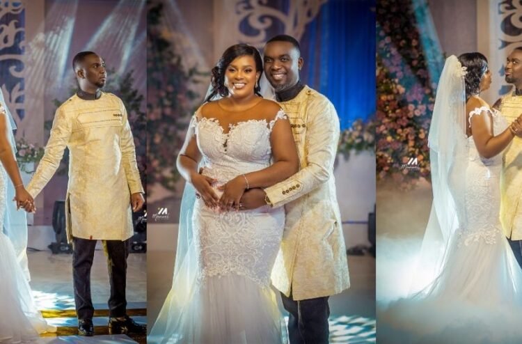 Official Photos From The White Wedding Of Joe Mettle And Salomey Selassie Dzisa Pop Up (See)