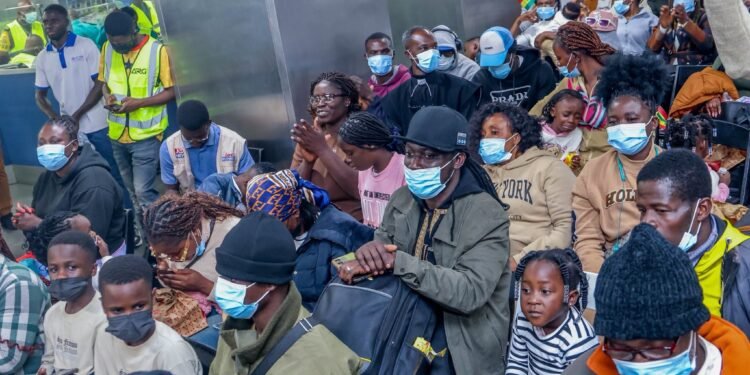 Tears, Flag-Waving, and a Man on a Stretcher: The Human Story Behind Ghana’s South Africa Evacuations