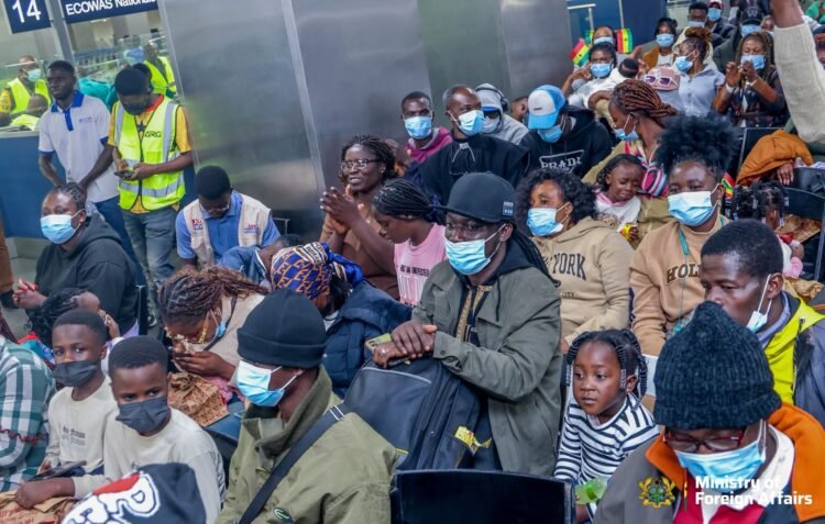 Tears, Flag-Waving, and a Man on a Stretcher: The Human Story Behind Ghana’s South Africa Evacuations
