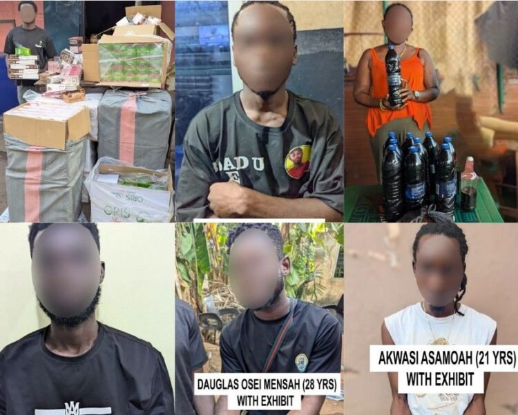 Police Arrest 54 in Kumasi Operations and Seize Suspected Narcotics